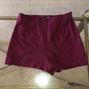 Forever 21 Burgundy Shorts